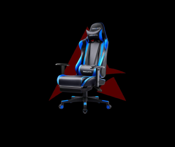 GTRACING Gaming Chair with Footrest (Navy Blue) - Image 2