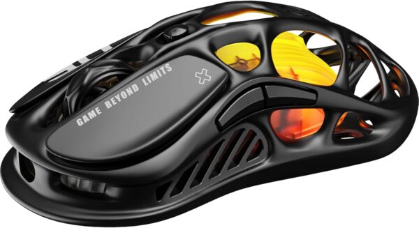 GravaStar Mercury M2 Wireless Gaming Mouse with 26,000 DPI, PAW3395DM Sensor -79g Lightweight Hollowed-Out Design -5 Programmable Buttons -5 Dynamic Lightsync RGB - Image 2