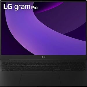 LG gram Pro 17-inch Lightweight Laptop Computer, Intel Evo Edition Powered by Intel Core Ultra9 285H Processor, NVIDIA RTX5050, Windows 11 Home, 32GB RAM, 2TB SSD, Black