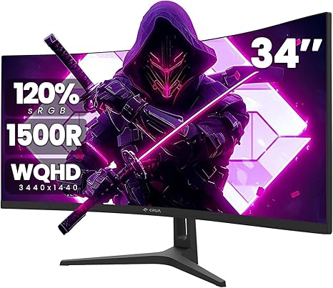 CRUA 34Inch Ultrawide Gaming Monitor