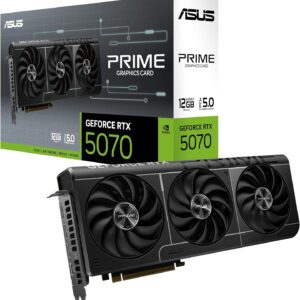 ASUS The SFF-Ready Prime GeForce RTX™ 5070 12GB GDDR7 Graphics Card (PCIe® 5.0, 12GB GDDR7, HDMI®/DP 2.1, 2.5-Slot, Axial-tech Fans, Dual BIOS)