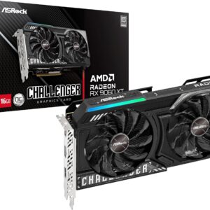 ASRock Radeon RX 9060 XT Challenger 16GB GDDR6 OC Graphics Card