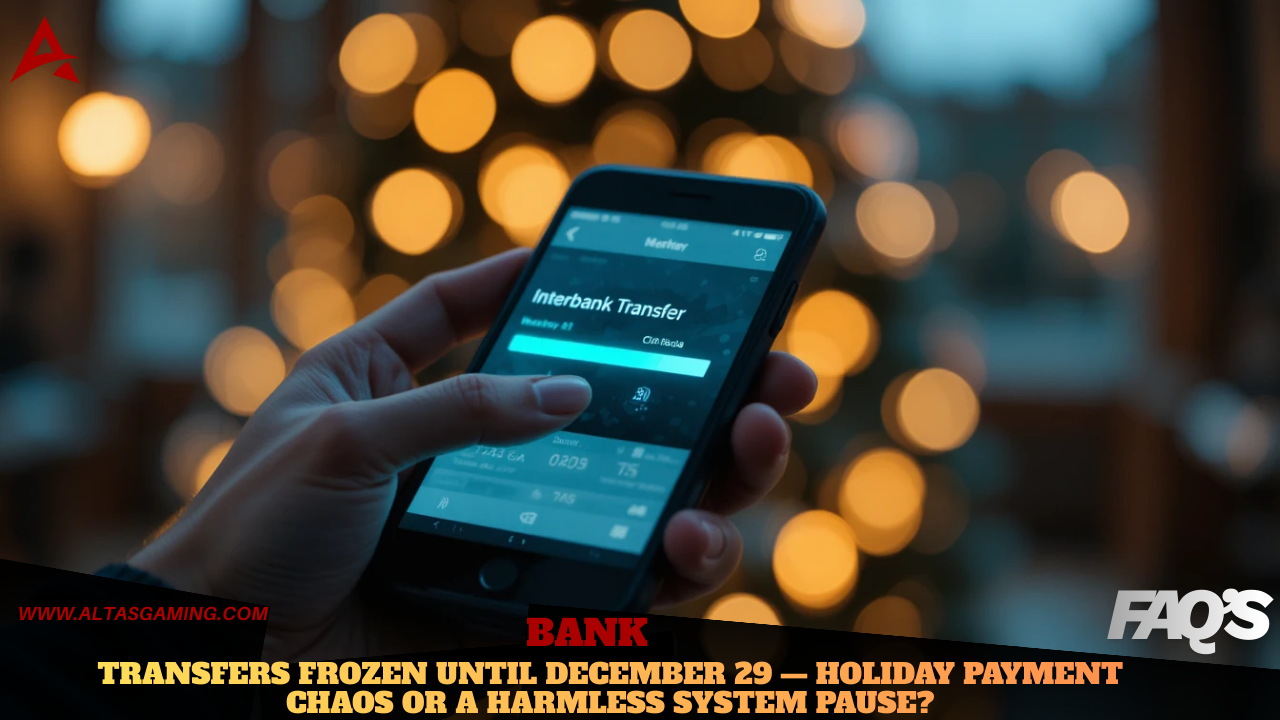 Bank Transfers Freeze Over Christmas, Why Payments Will Stop Until December 29 (And What Still Works)