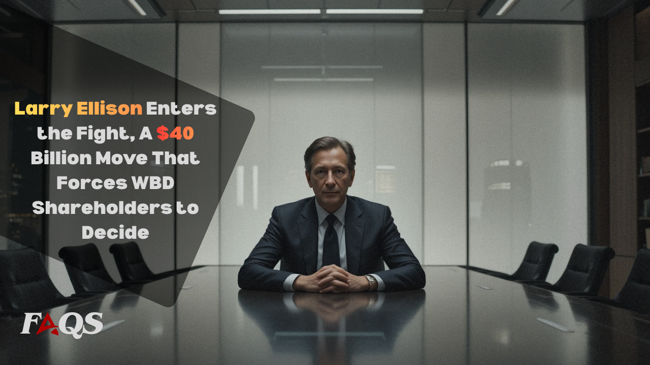 Larry Ellison Enters the Fight, A $40 Billion Move That Forces WBD Shareholders to Decide