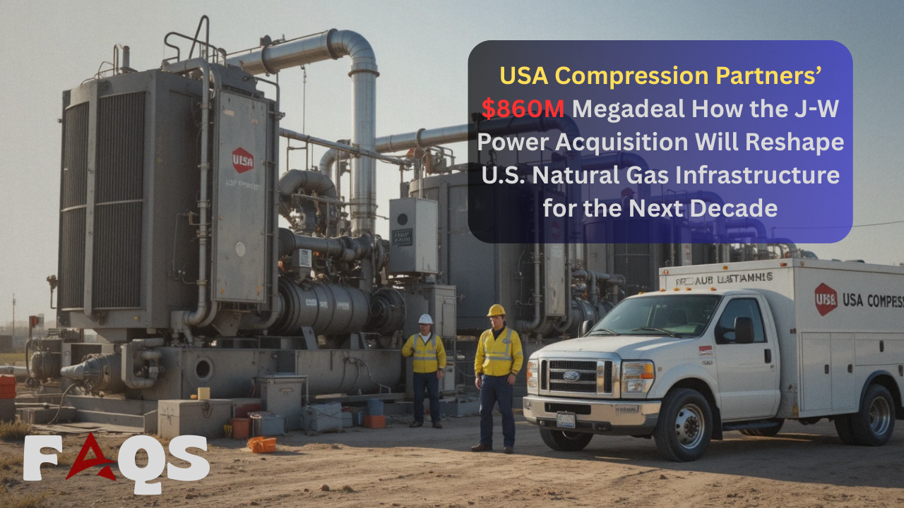 USA Compression Partners’ $860M Megadeal How the J-W Power Acquisition Will Reshape U.S. Natural Gas Infrastructure for the Next Decade