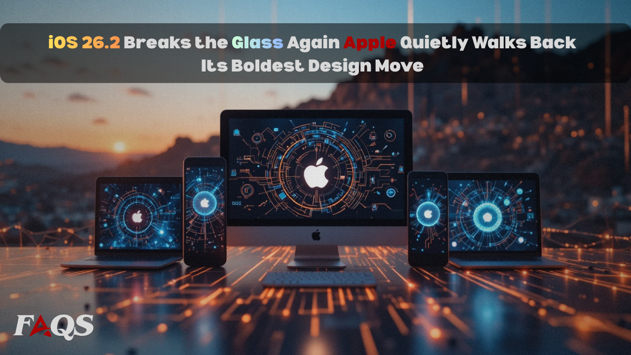 iOS 26.2 Breaks the Glass Again Apple Quietly Walks Back Its Boldest Design Move