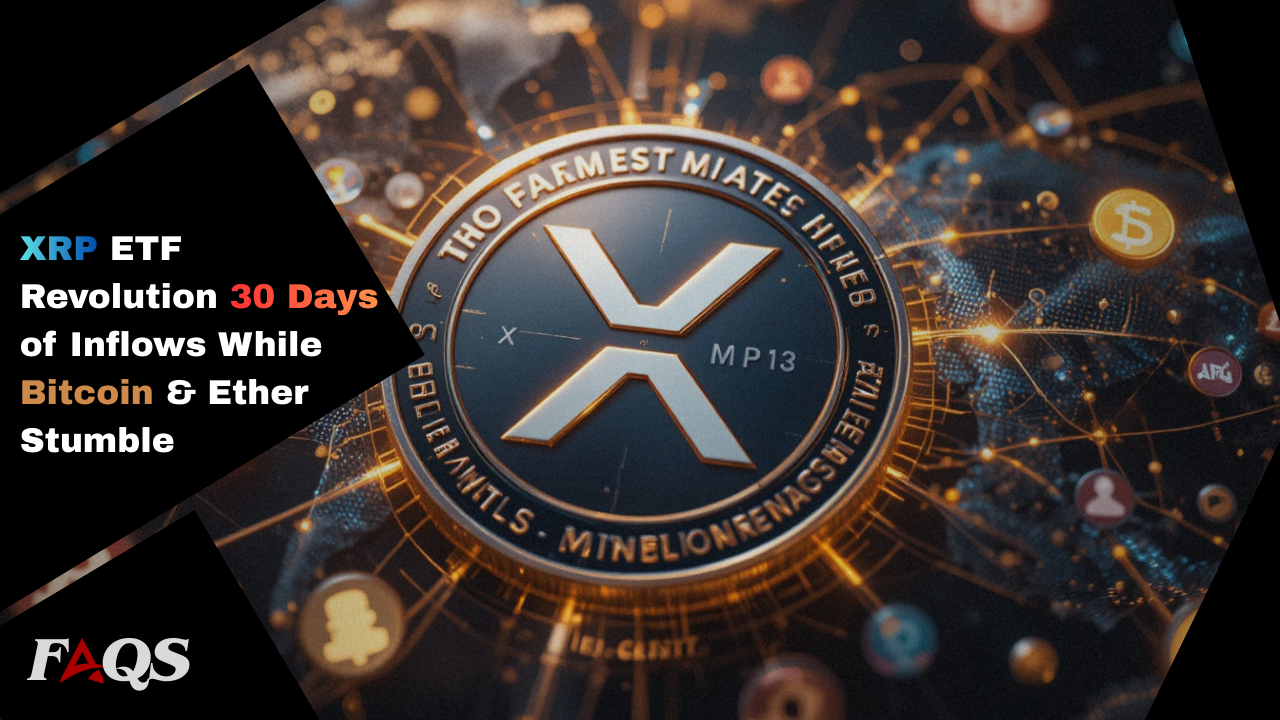 XRP ETF Revolution 30 Days of Inflows While Bitcoin & Ether Stumble