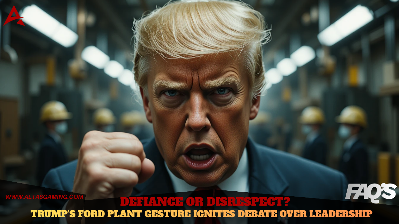 Defiance or Disrespect? Trump’s Ford Plant Gesture Ignites Debate Over Leadership and Raises New Questions About Presidential Conduct (January 2026)