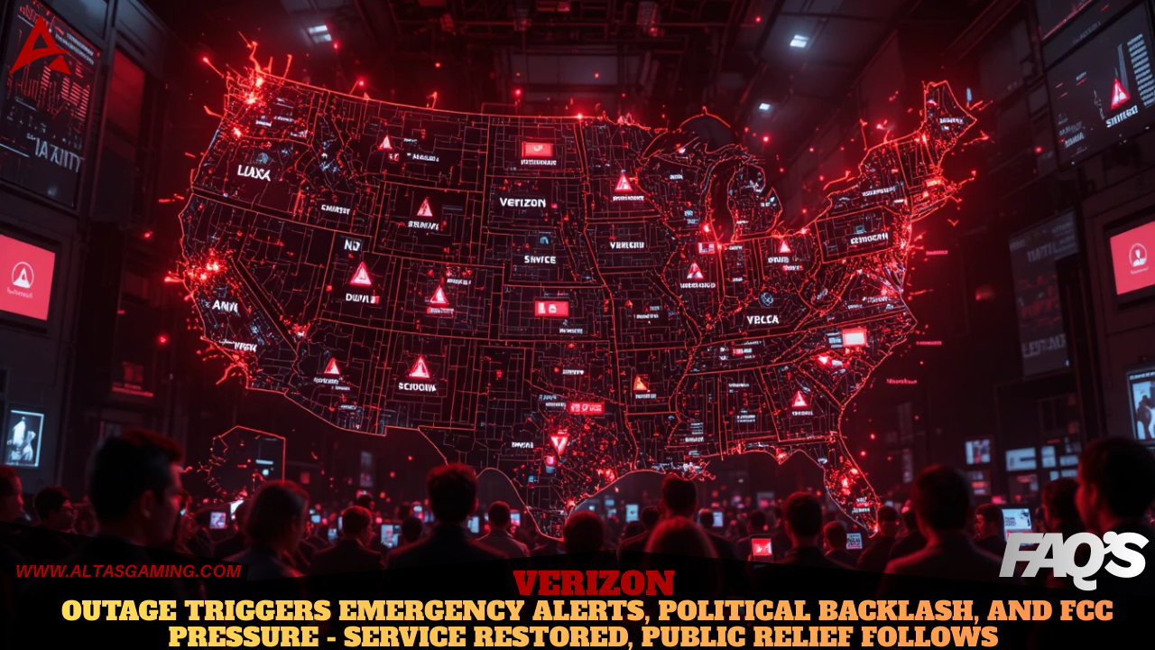 Verizon Outage Triggers Emergency Alerts, Political Backlash, and FCC Pressure – Service Restored, Public Relief Follows – (January 2026)