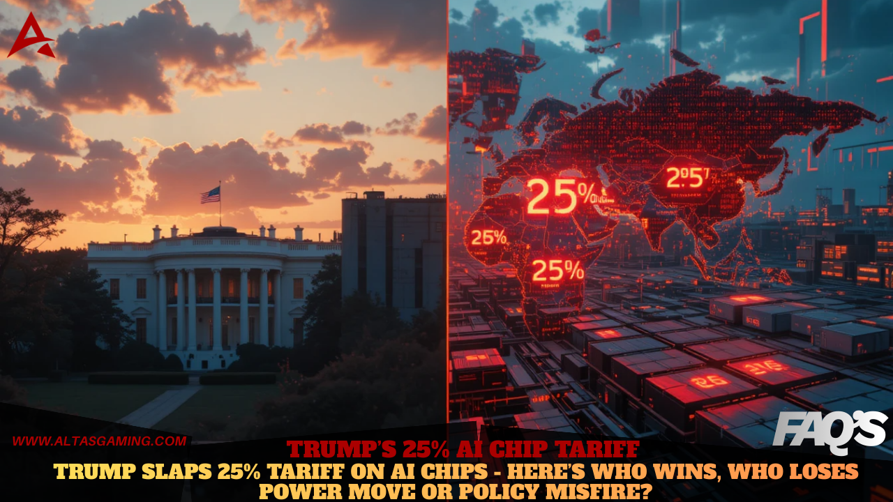 Trump’s 25% AI Chip Tariff- A Bold National Security Move or a Costly Tech Gamble? Trump’s AI Chip Tariff Sends Shockwaves Worldwide