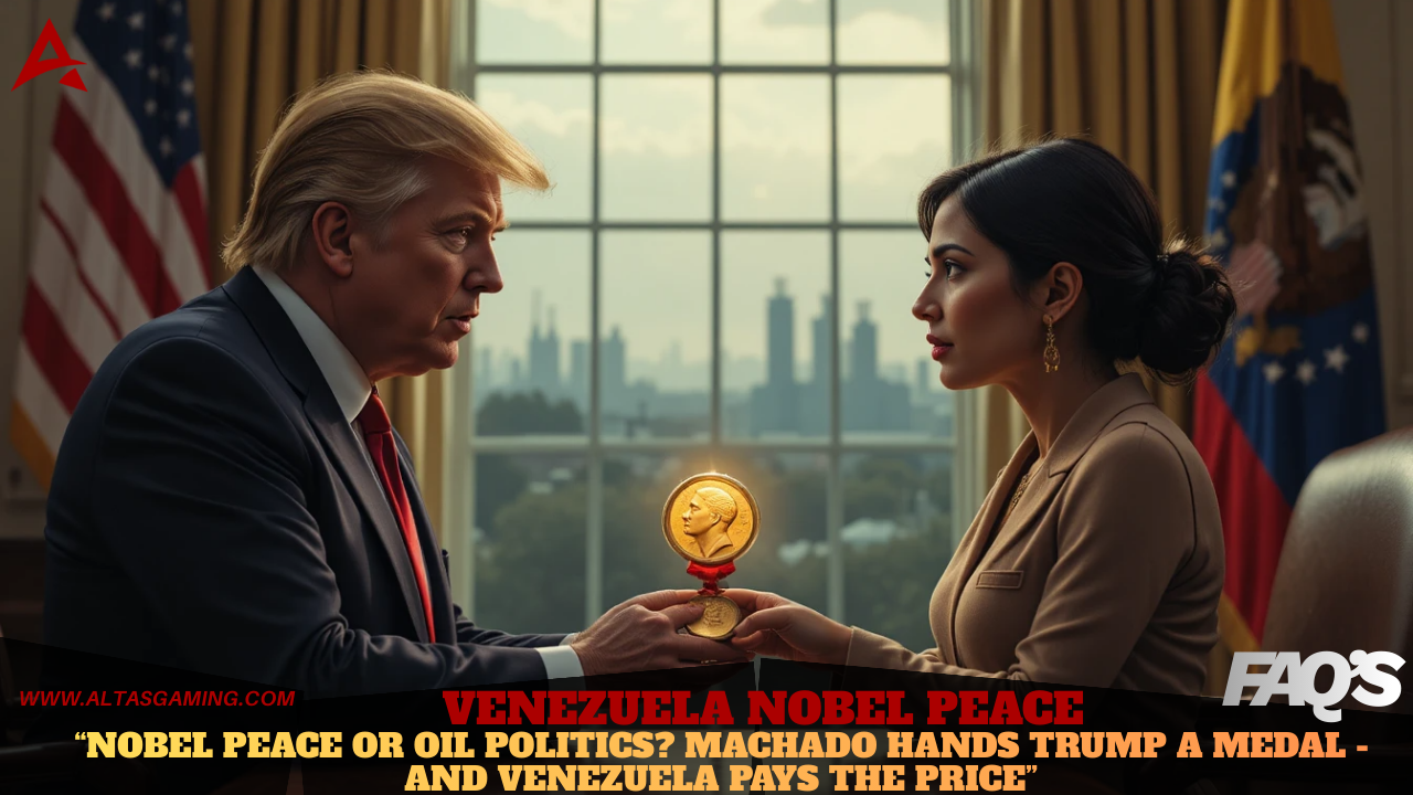Venezuela Nobel Peace” Noble Prize, Oil Power, or Political Theater? Machado’s Gift to Trump Ignites Hope – and Fury – Over Venezuela’s Future! (January 2026)