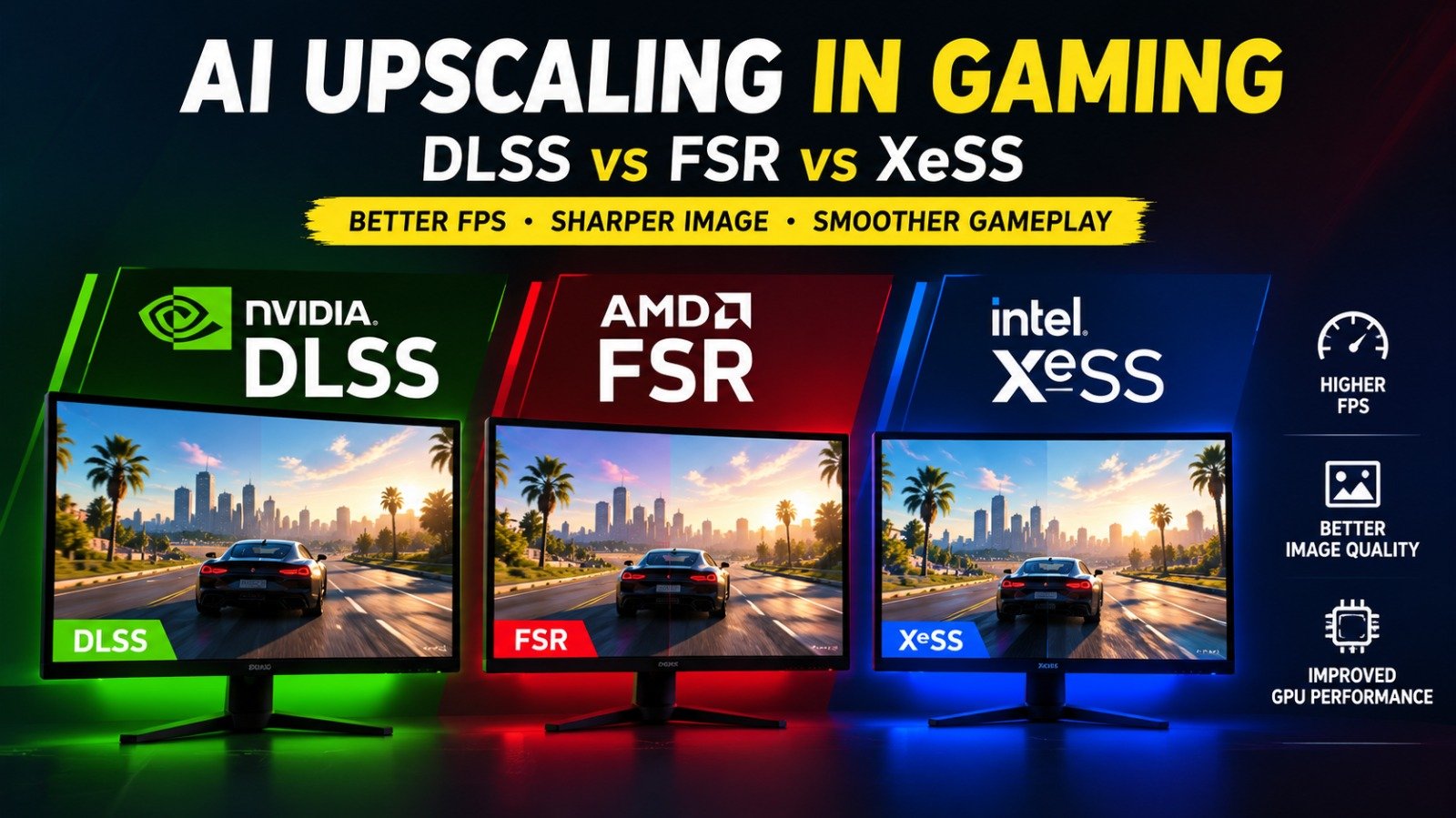 AI Upscaling in Gaming: How DLSS, FSR and XeSS Boost Performance