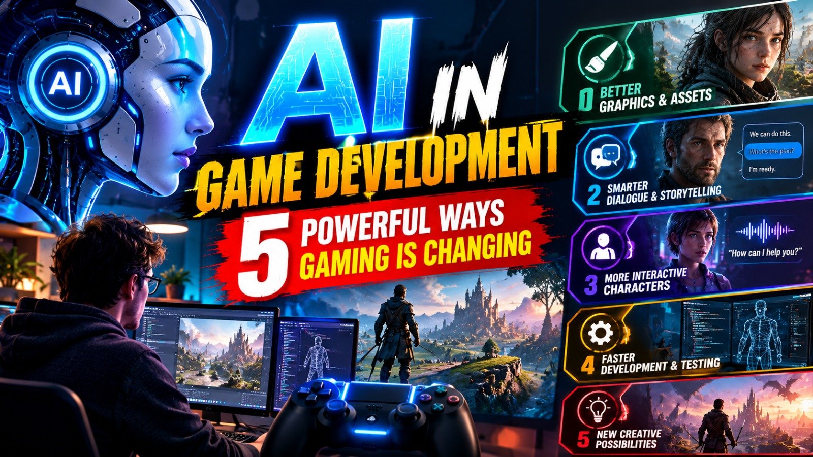 AI in Game Development: 5 Powerful Ways Gaming Is Changing