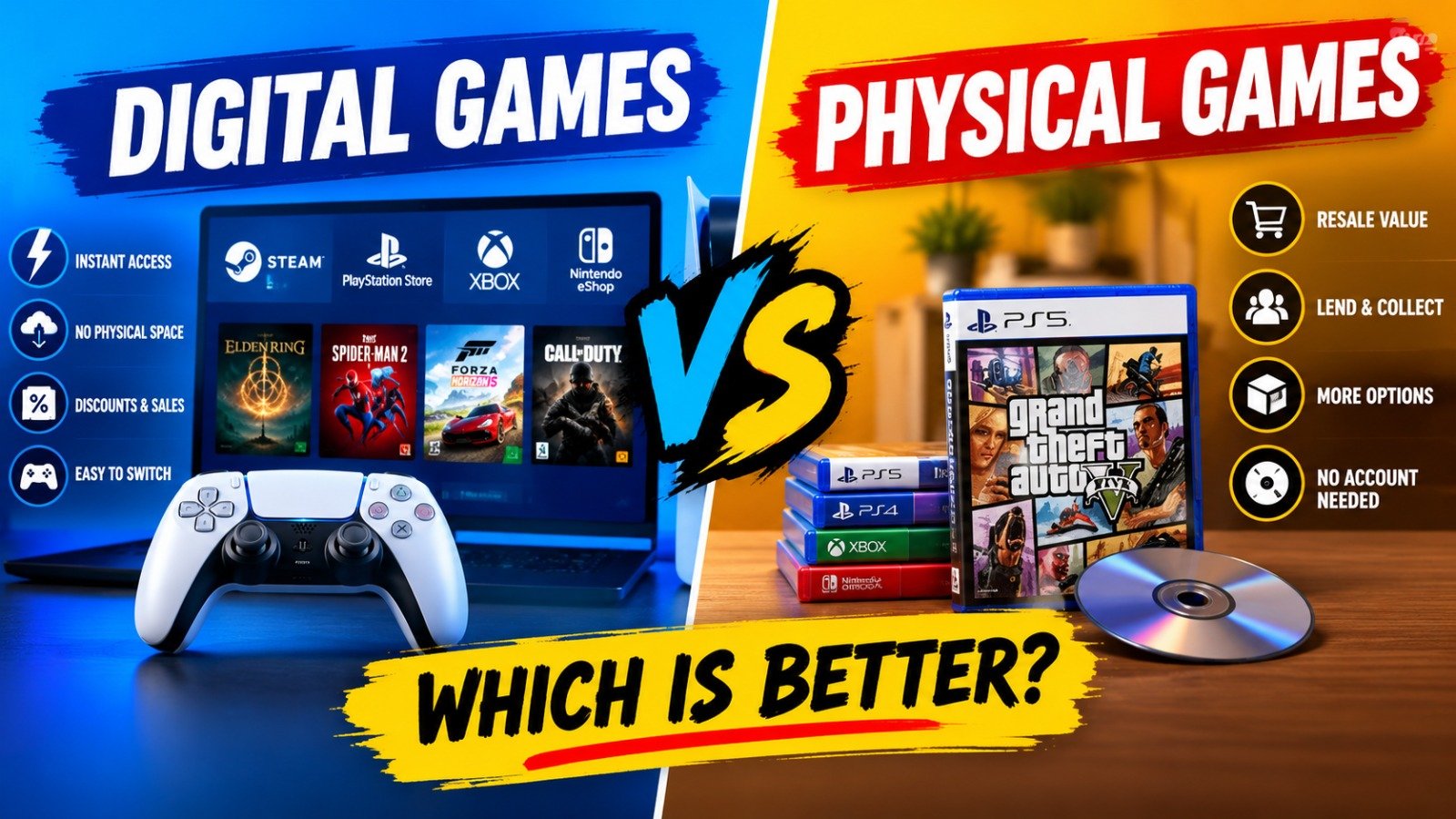 Digital Games vs Physical Games: Which Is Better for Gamers?