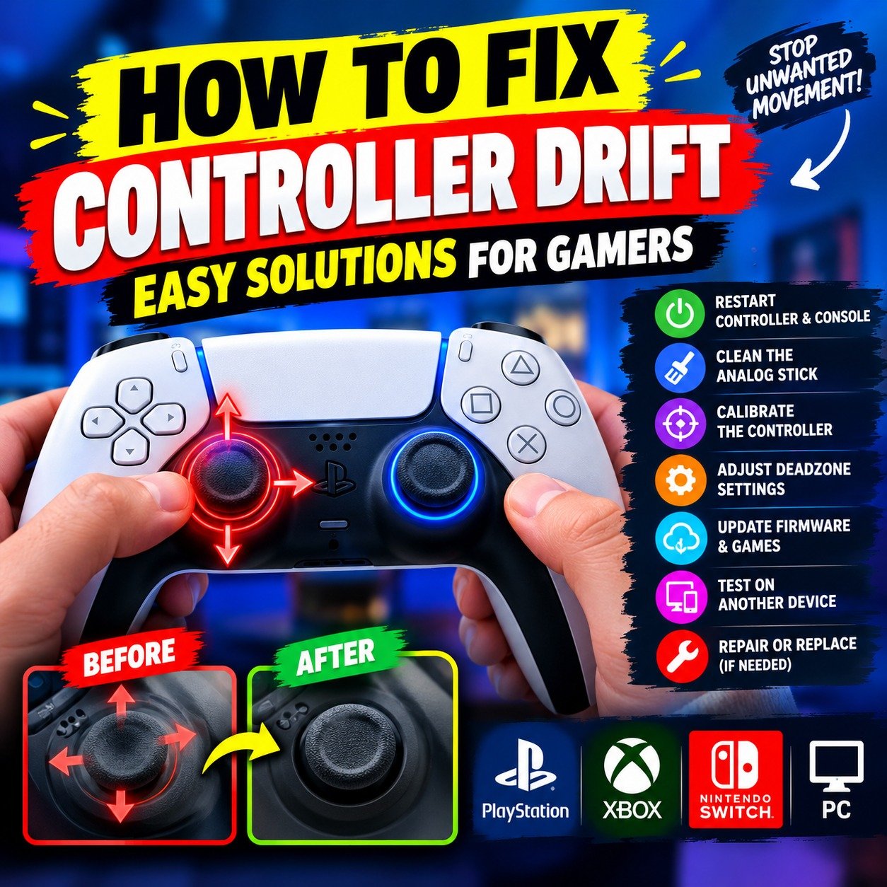 How to Fix Controller Drift: Easy Solutions for Gamers