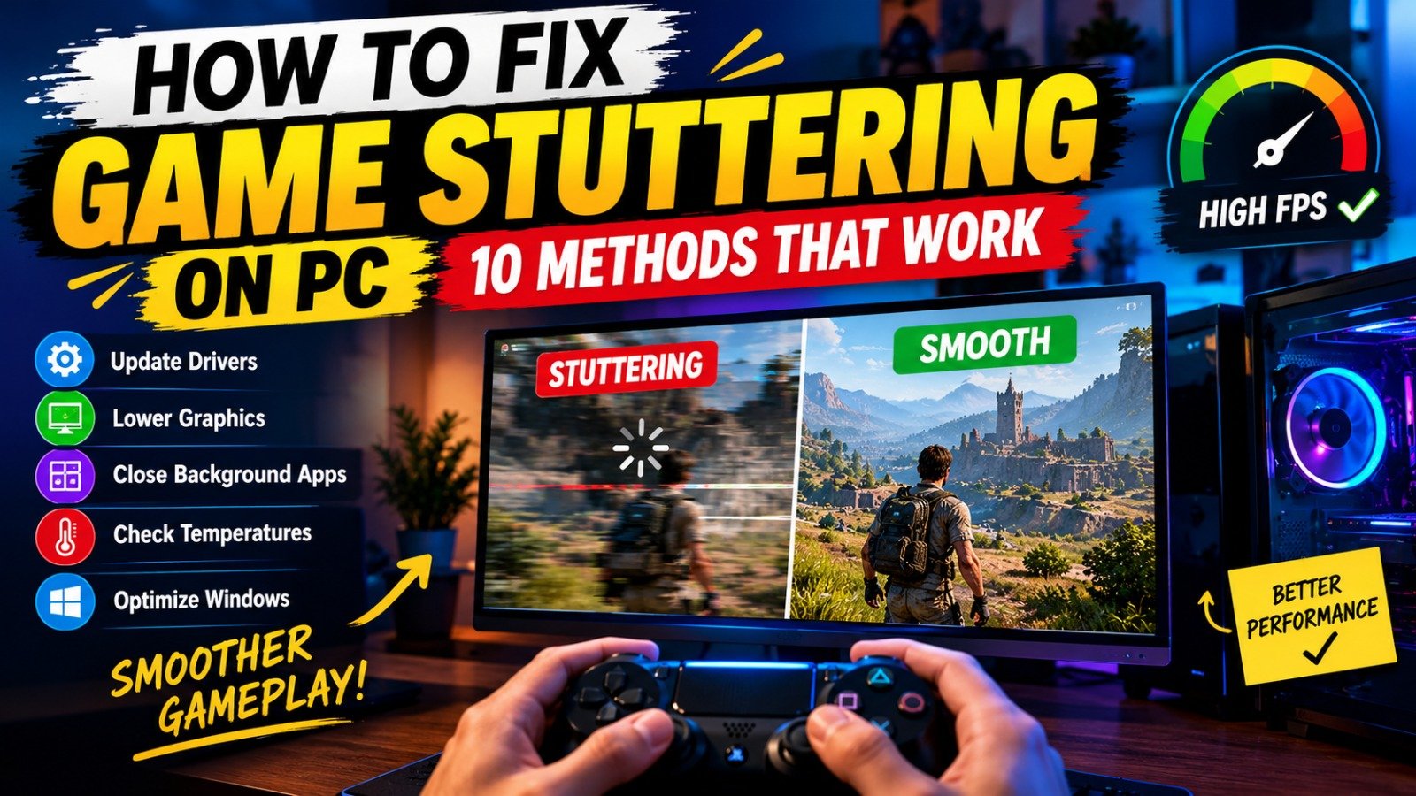 How to Fix Game Stuttering on PC: 10 Methods That Work