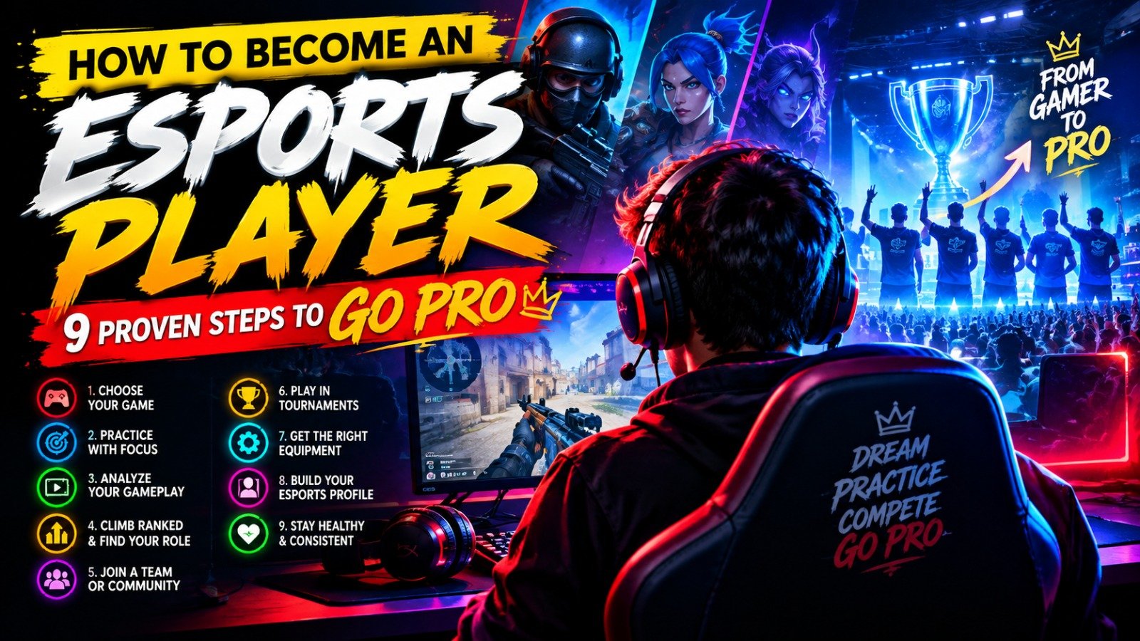 How to Become an Esports Player: 9 Proven Steps to Go ProBecoming