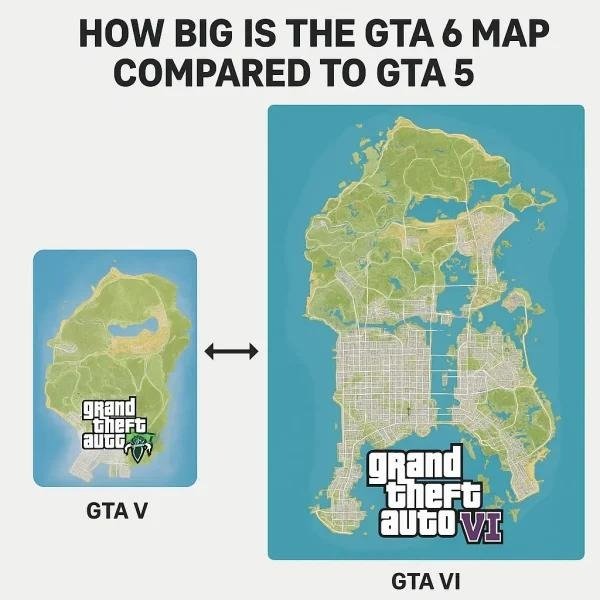 GTA 6 Map camparison