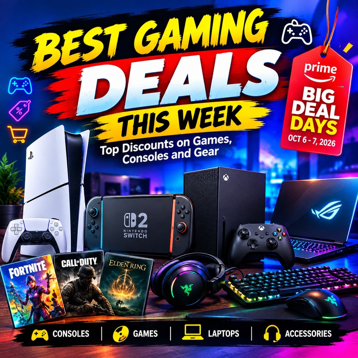 Best Gaming Deals This Week: Top Discounts on Games, Consoles and Gear