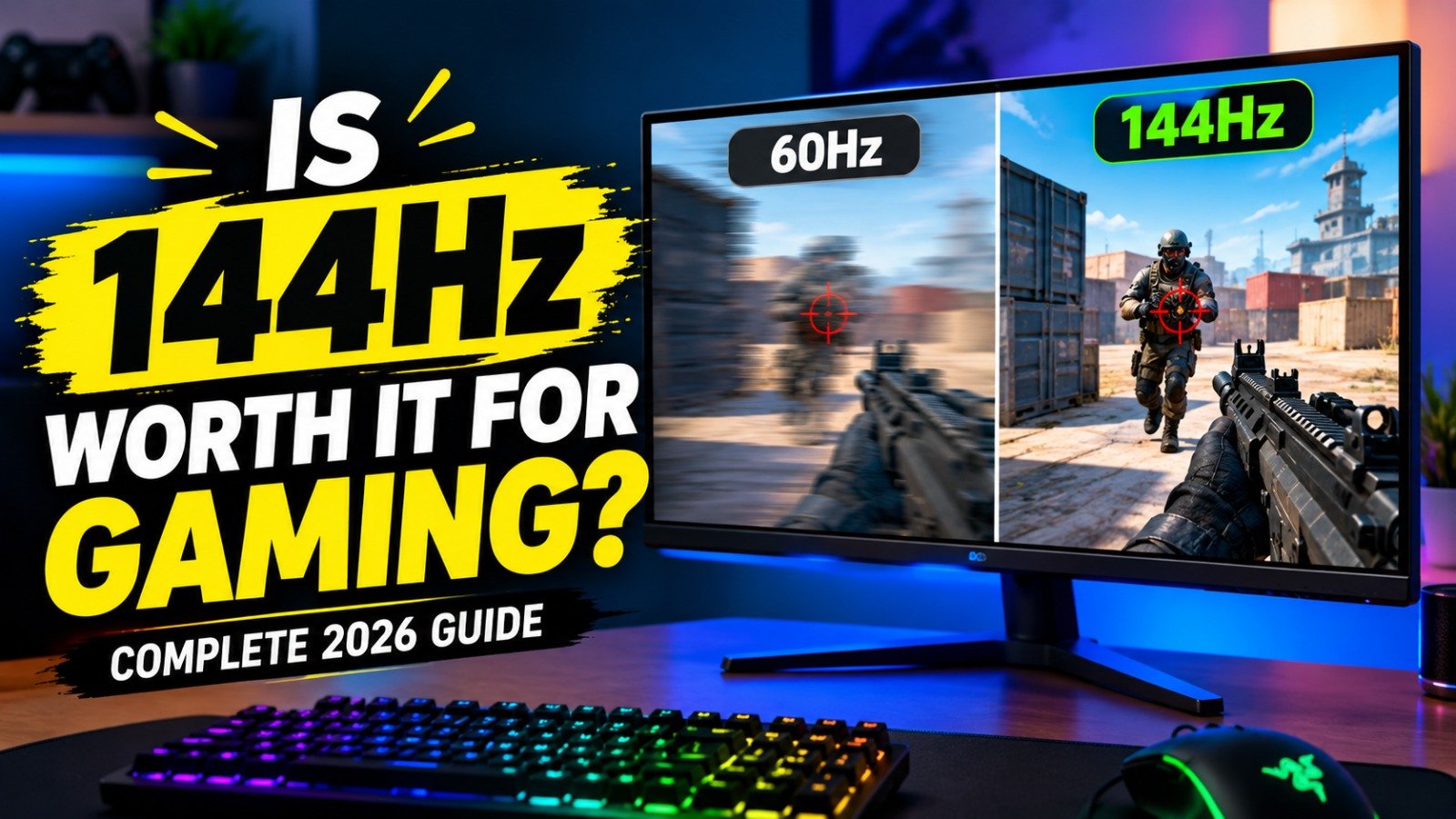 Is 144Hz Worth It for Gaming? Complete 2026 Guide